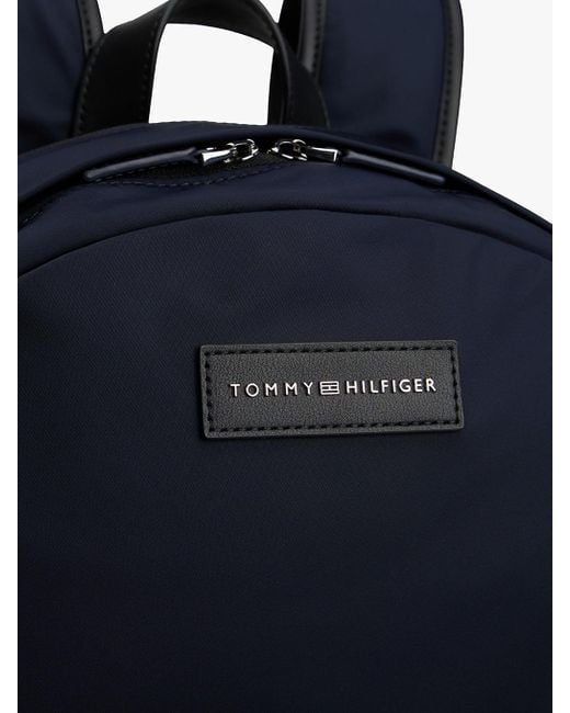 Zaino Con Patch Logo di Tommy Hilfiger in Blue da Uomo