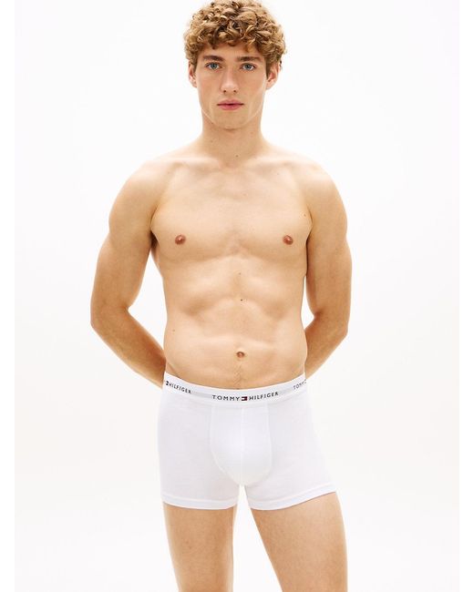 Tommy Hilfiger Black 3-pack Signature Logo Waistband Boxer Briefs for men