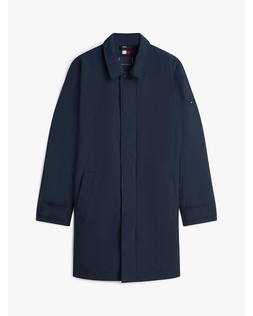 Tommy Hilfiger Blue Lightweight Packable Car Coat for men