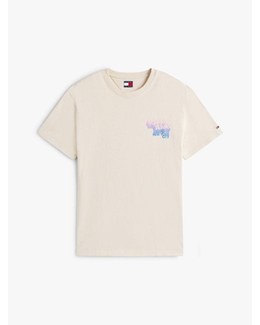 T-Shirt Con Logo 3D E Grafica Sul Retro di Tommy Hilfiger in White da Uomo