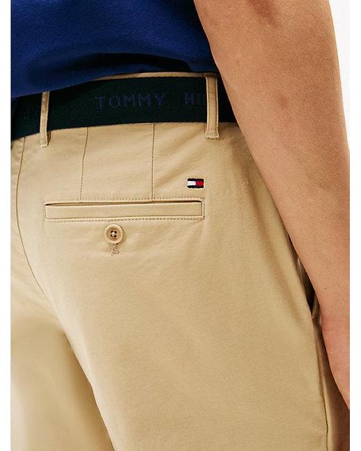 Pantalón Corto Brooklyn Con Cinturón Tommy Hilfiger de hombre de color Blue