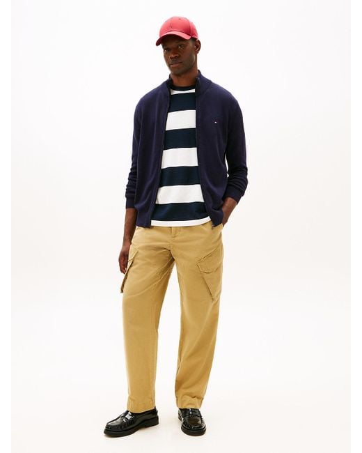 Pull Zippé À Col Cheminée Tommy Hilfiger pour homme en coloris Blue
