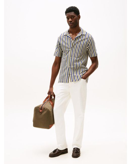 Chemise 1985 À Rayures Et Manches Courtes Tommy Hilfiger pour homme en coloris Multicolor