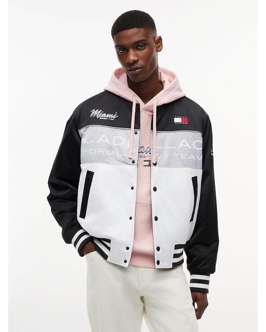 Tommy Hilfiger Multicolor Th X Cadillac Formula 1 Team Miami Varsity Jacket