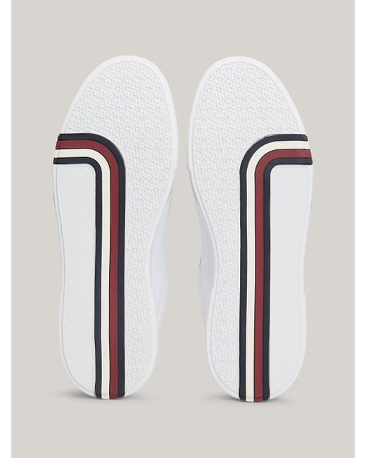 Tommy Hilfiger White Th Modern Knit Cupsole Trainers for men