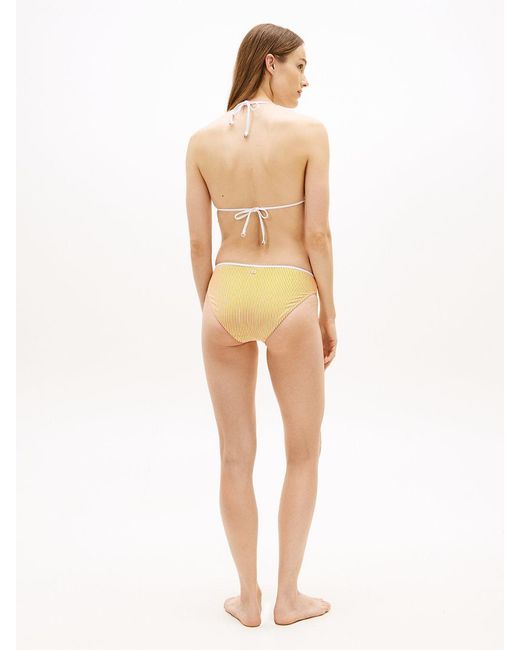 Tommy Hilfiger Natural Essential Seersucker Halterneck Triangle Bikini Top