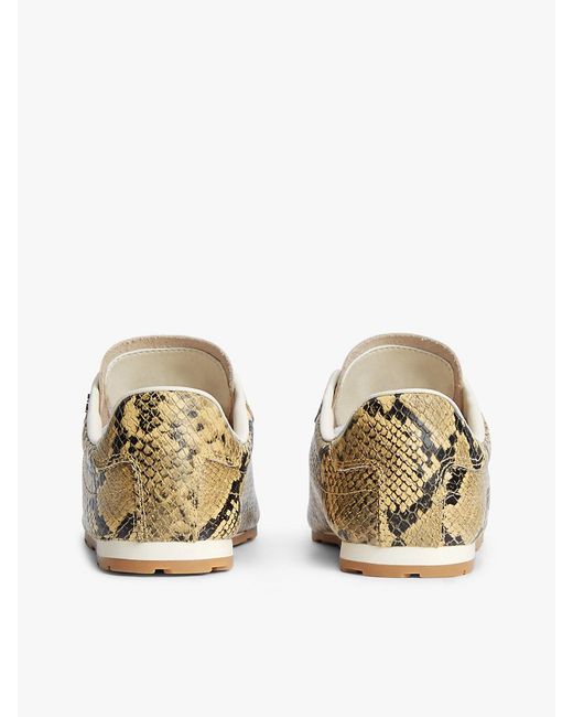 Tommy Hilfiger Natural Print Leather Trainers
