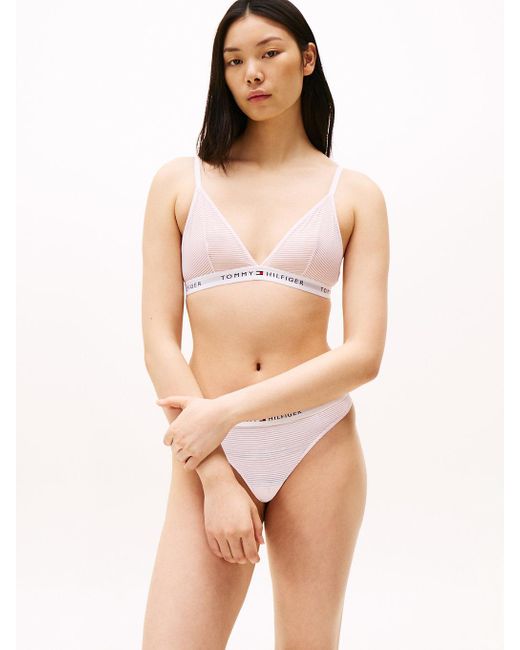2 Pack Bralette Essential A Triangolo di Tommy Hilfiger in Multicolor