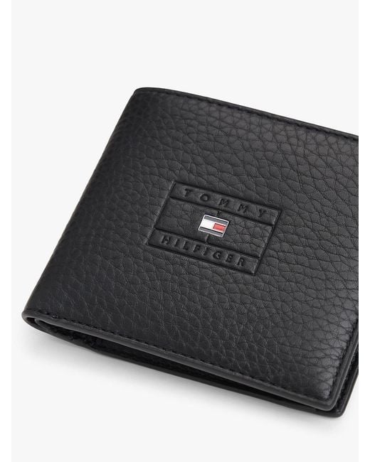 Tommy Hilfiger Black Casual Leather Card And Coin Wallet for men