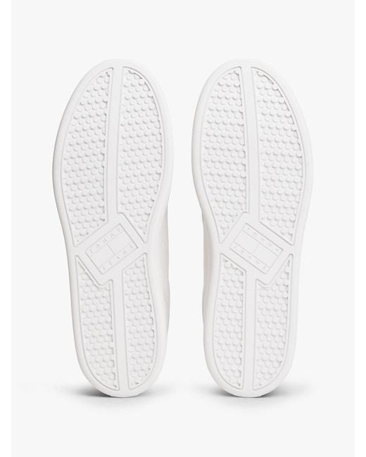 Tommy Hilfiger Natural Leather Archive Court Trainers for men