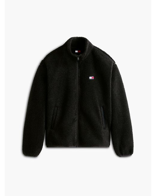 Tommy Hilfiger Black Badge Teddy Relaxed Zip-Thru Sweatshirt for men