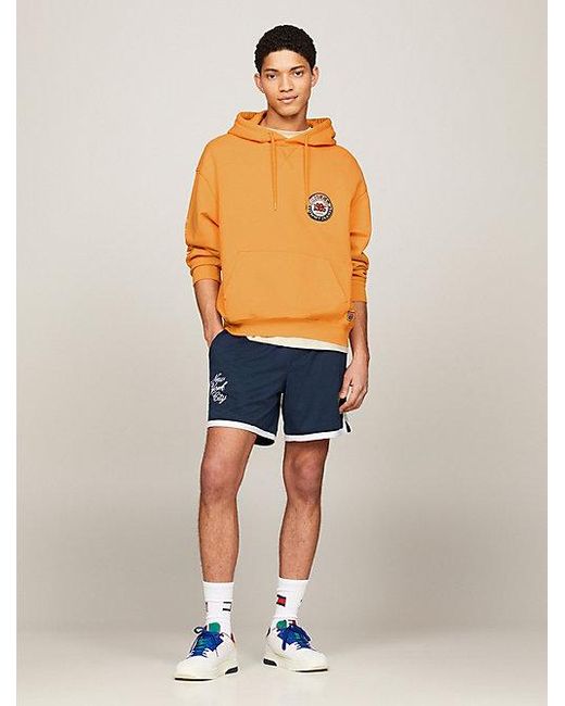 Tommy Hilfiger Tommy Jeans International Games Ruglogo-hoodie in het Orange voor heren