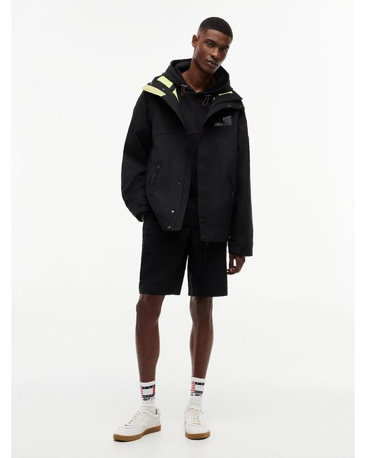 Tommy Hilfiger Black Tommy X U.s. Sail Gp Team Relaxed Hooded Jacket