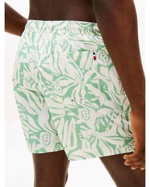 Tommy Hilfiger Multicolor Essential Print Mid Length Swim Shorts for men