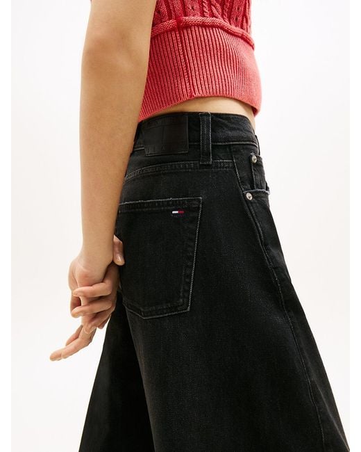 Tommy Hilfiger Pink Mid Rise Twist Seam Barrel Leg Jeans