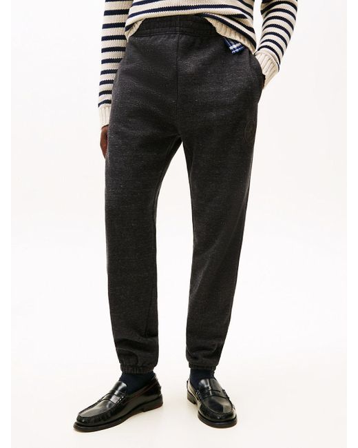 Jogging Décontracté Varsity À Blason Tommy Hilfiger pour homme en coloris Black