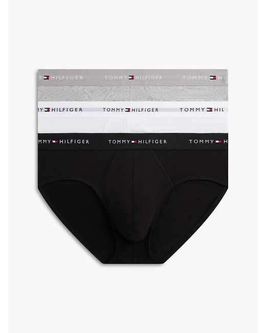 Tommy Hilfiger White 3-Pack Signature Repeat Logo Waistband Briefs for men
