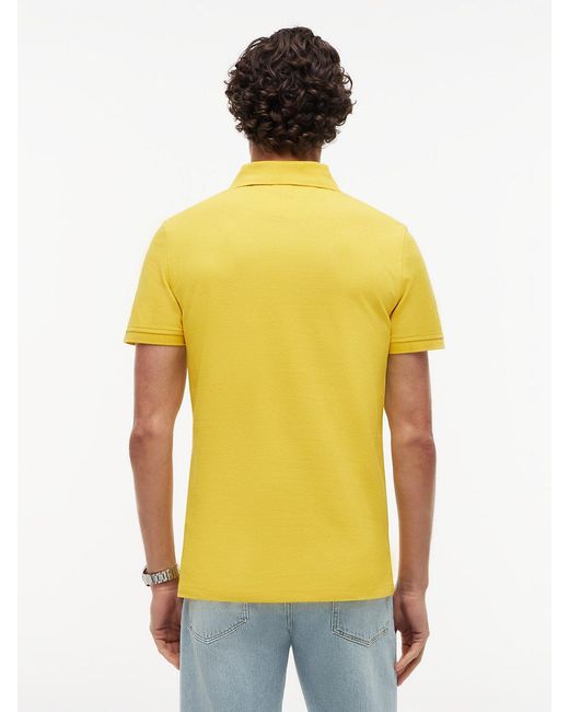 Tommy Hilfiger Yellow 1985 Slim Fit Pique Polo Shirt for men