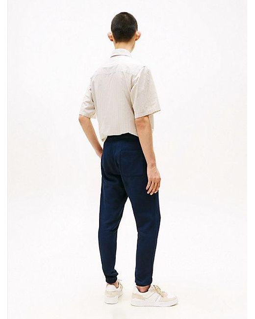 Joggers Con Bajo Elástico Y Corte Slim Tommy Hilfiger de hombre de color Blue
