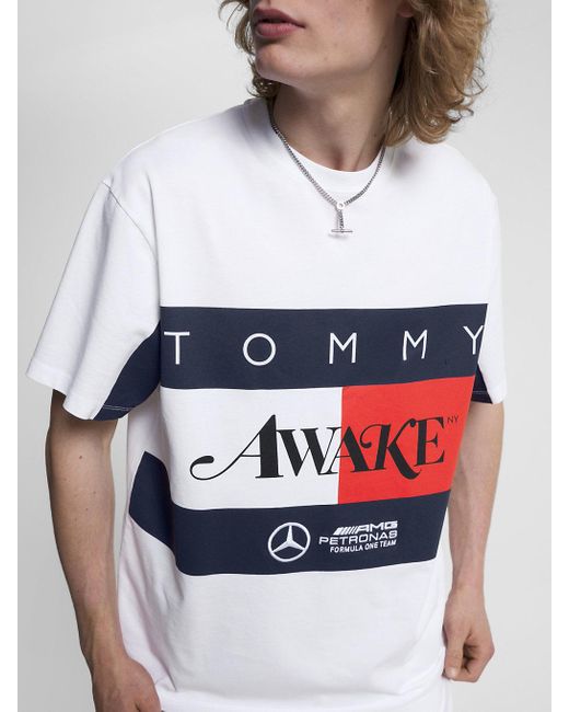 Tommy Hilfiger Tommy X Mercedes-amg F1 X Awake Ny Flag T-shirt in Blue for  Men | Lyst UK