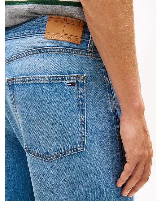 Tommy Hilfiger Blue Jaimie Whiskered Relaxed Straight Leg Jeans for men