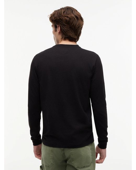 Tommy Hilfiger Black 2-pack Tommy Flag Slim Long Sleeve T-shirts for men