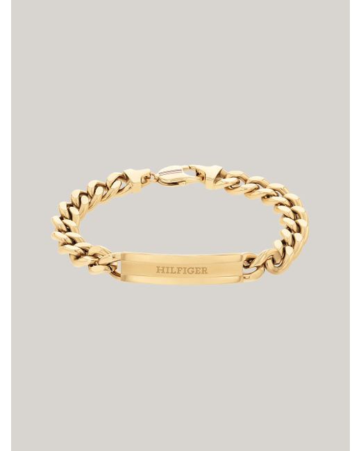 Tommy Hilfiger Metallic Ionic Gold-plated Chain-link Bracelet for men