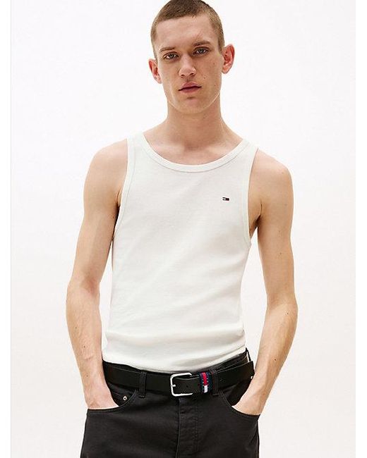 Pack De 3 Camisetas Sin Mangas Extra Slim Tommy Hilfiger de hombre de color White