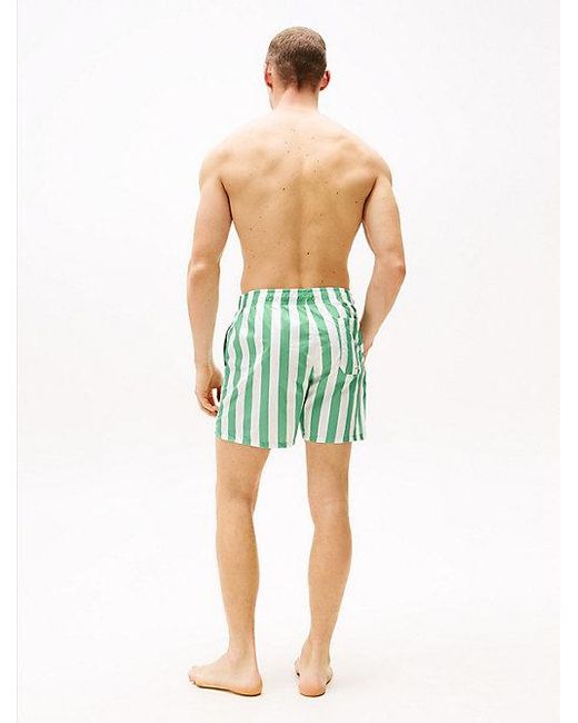 Tommy Hilfiger Medium Lange Zwemshort Met Print in het Green voor heren