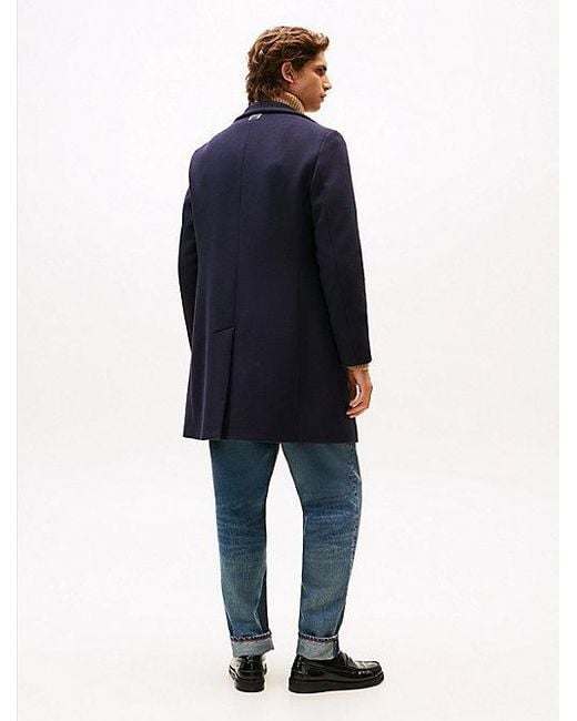 Tommy Hilfiger Smart Casual Jas Van Wolmix in het Blue voor heren