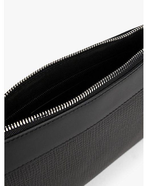 Tommy Hilfiger Hilfiger Flag Etuitasche Aus Leder in Black für Herren