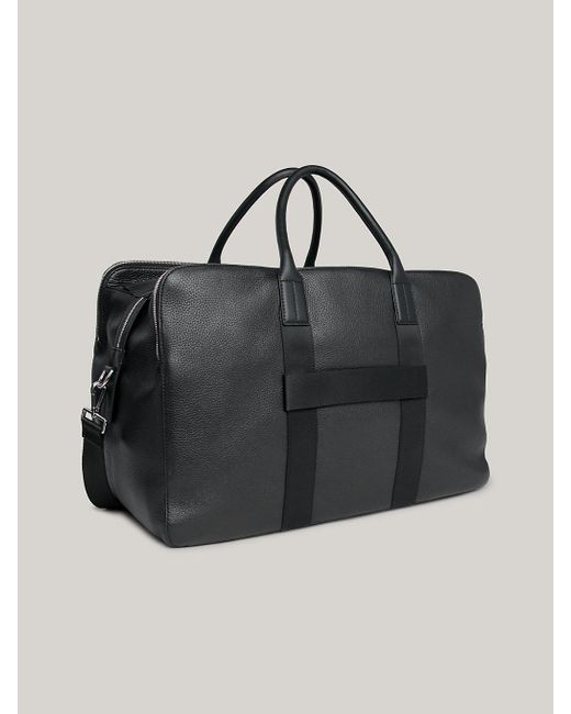 Sac duffle Premium Leather emblématique Tommy Hilfiger pour homme en coloris Black