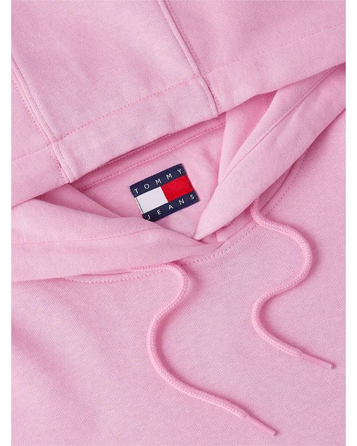 Tommy Hilfiger Red Brushed Fleece Drawstring Hoody