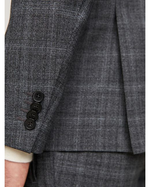 Tommy Hilfiger Gray Prince Of Wales Check Travel Suit for men