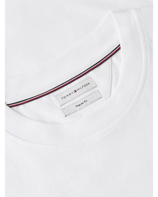 Tommy Hilfiger White Back Graphic Jersey Crew Neck T-Shirt for men