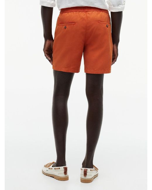 Tommy Hilfiger Orange Dover Washed Regular Fit Shorts for men
