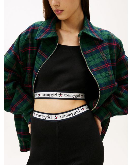 Tommy Hilfiger Black Tommy Girl Extra Slim Cropped Knit Trousers