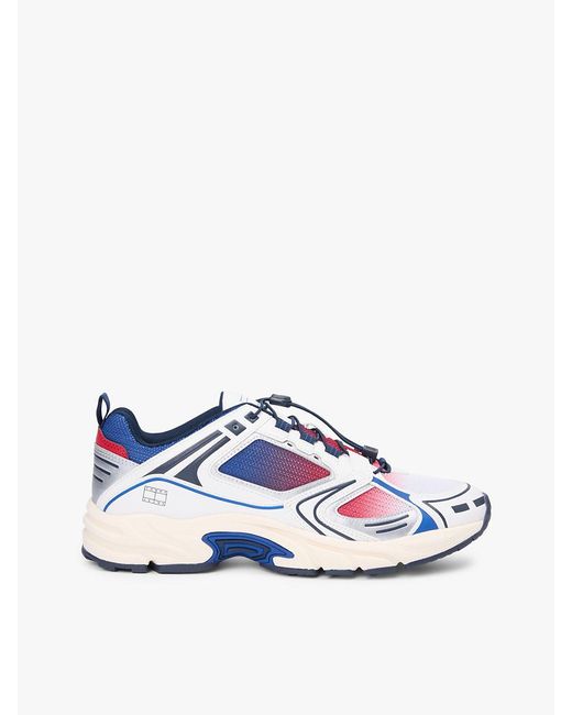 Tommy Hilfiger Blue Archive Runner Speed Laces Trainers for men
