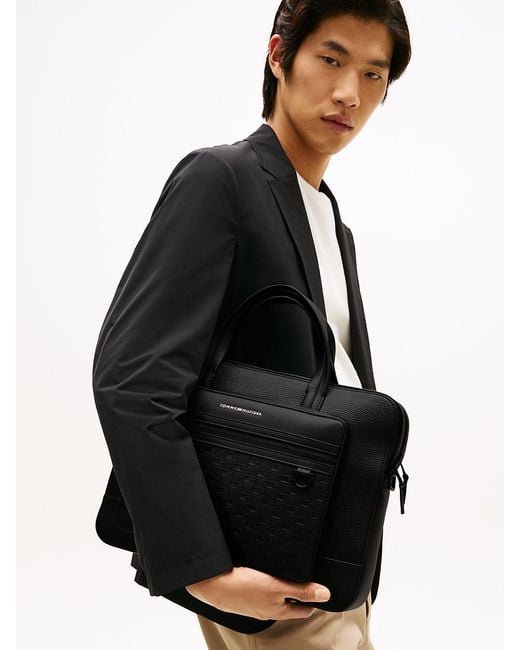 Sacoche Pour Ordinateur Portable Modern Tommy Hilfiger pour homme en coloris Black