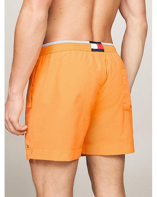 Tommy Hilfiger Th Essential Halflange Zwemshort in het Orange voor heren