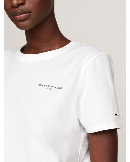 Tommy Hilfiger White 1985 Collection Logo T-shirt