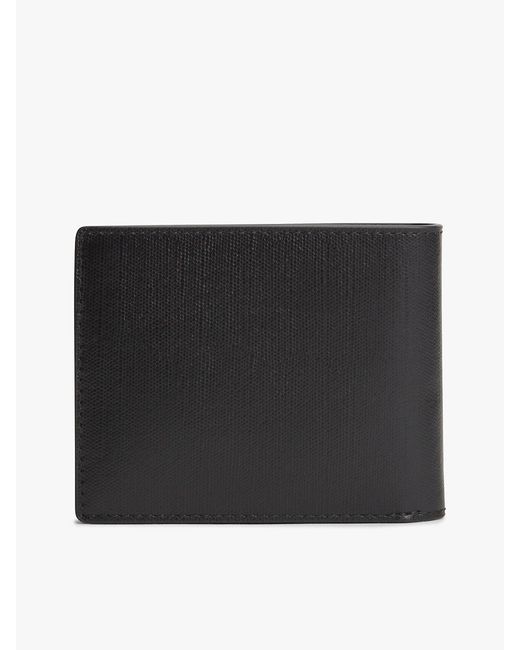 Tommy Hilfiger Black Leather Bifold Credit Card Wallet for men