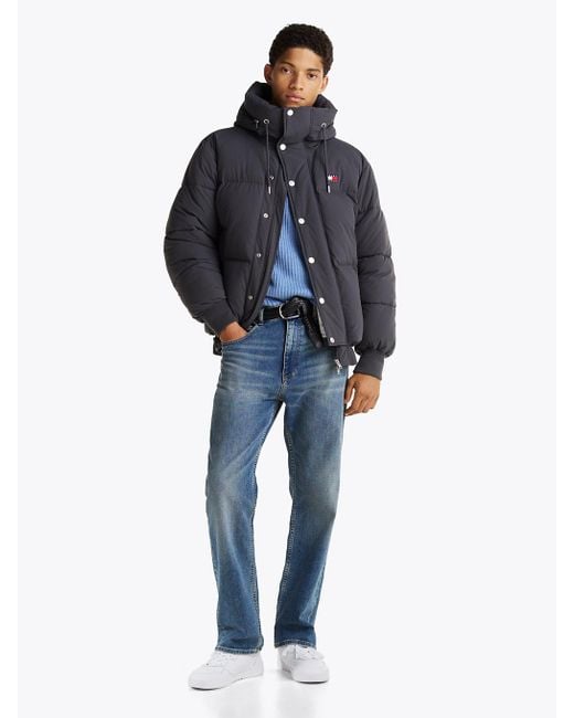 Giubbino Relaxed Fit Imbottito Con Cappuccio di Tommy Hilfiger in Blue da Uomo