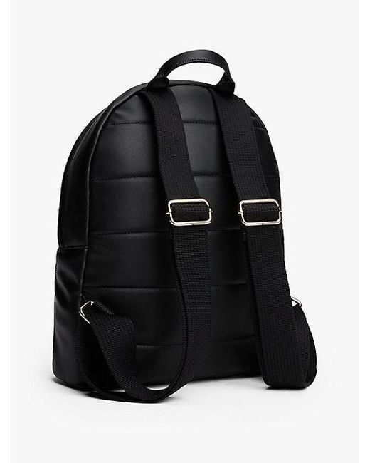 Tommy Hilfiger Black Kuppelförmiger Rucksack Mit Th-Monogramm