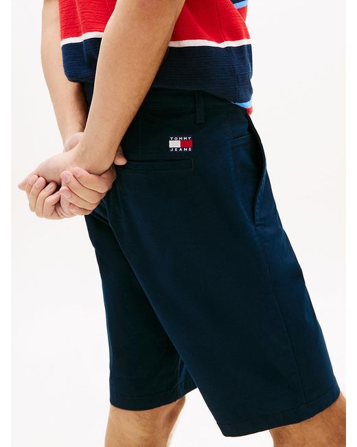 Tommy Hilfiger Blue Scanton Twill Slim Chino Shorts for men