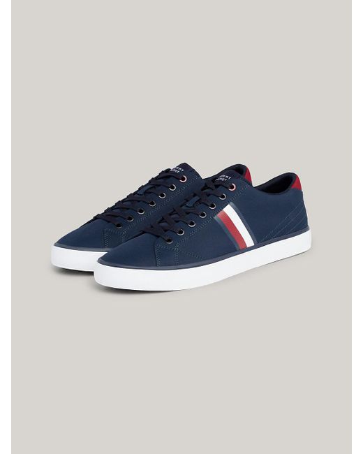 Tommy Hilfiger Blue Essential Signature Tape Trainers for men