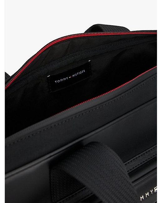 Tommy Hilfiger Laptoptas Met Metalen Logo in het Black voor heren