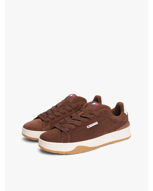 Baskets Basses En Daim Tommy Hilfiger pour homme en coloris Brown