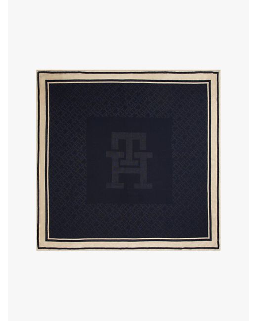 Carré Chic En Soie Majoritaire Tommy Hilfiger en coloris Blue