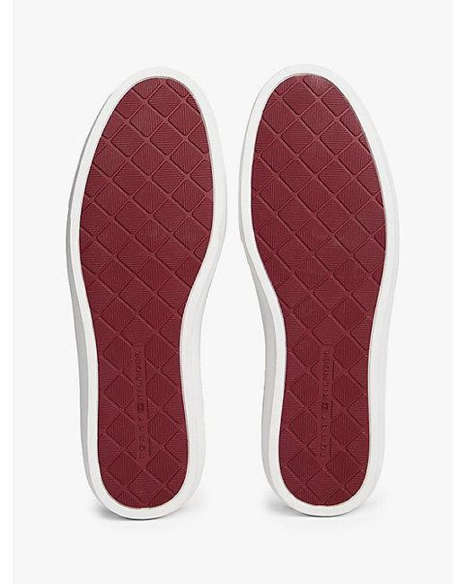Tommy Hilfiger Suède Sneaker Met Cupsole in het Blue voor heren